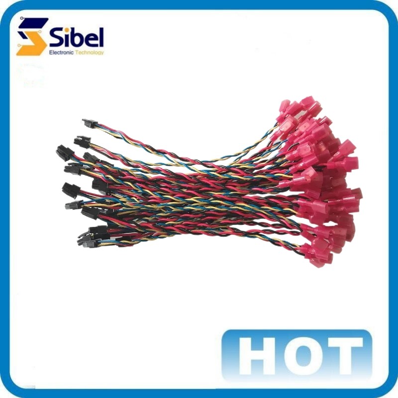 Custom-made automotive electric cable assembly wiring harness of electric vehicle