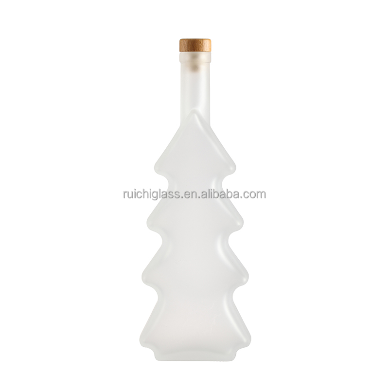 Latest Design of Frosted Vodka Whiskey Glass Bottles for Beverage Industry