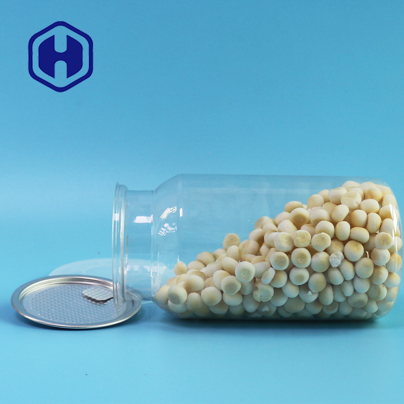 Airtight 670ml Bpa Free Transparent PET Can For Food Customization Service