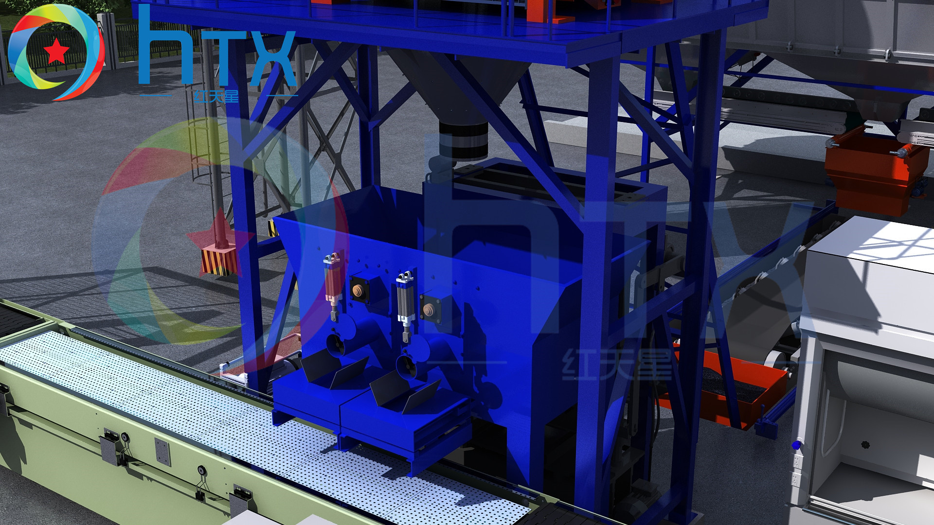Concrete Artificial Stone Production Line Wet Casting Doser Machine