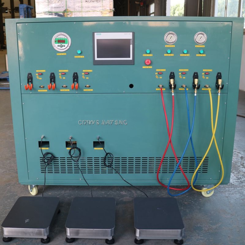 CM20A Fast refrigerant filling charging vacuum machine R134A R410A recharge equipment