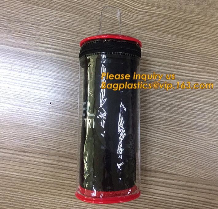 Plastic Bag OEM Custom PVC Loop Handle Image Printed Plastic Shopping Bag,Promotional Clear Waterproof Plastic Cosmetic