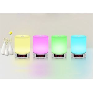 CTF Card Mode LED Light Bluetooth Speaker With FM Radio Alarm Clock USB Charging
