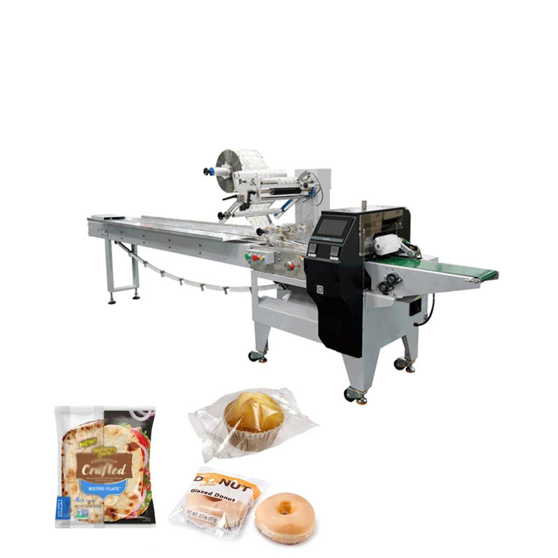  Commercial Hffs Horizontal Flow Wrapping Machine Electric Bread Up Paper Flow Packing Machine Manufactures