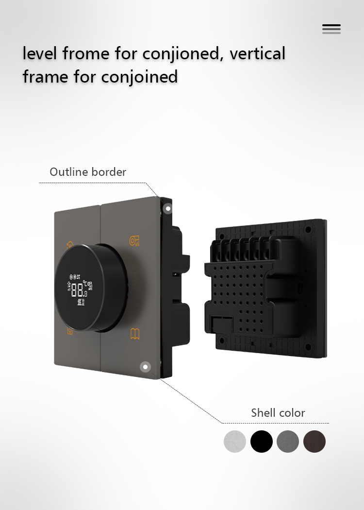 Home Smart Digital Thermostat Temperature Adjustment RS485 Type