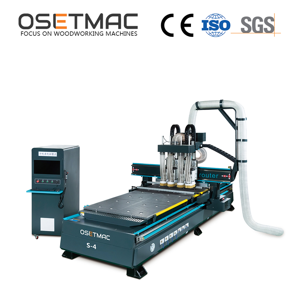 High Accuracy S-4 CNC Router 1325 Engraving Machine for 3050*2000*1600mm Work Area