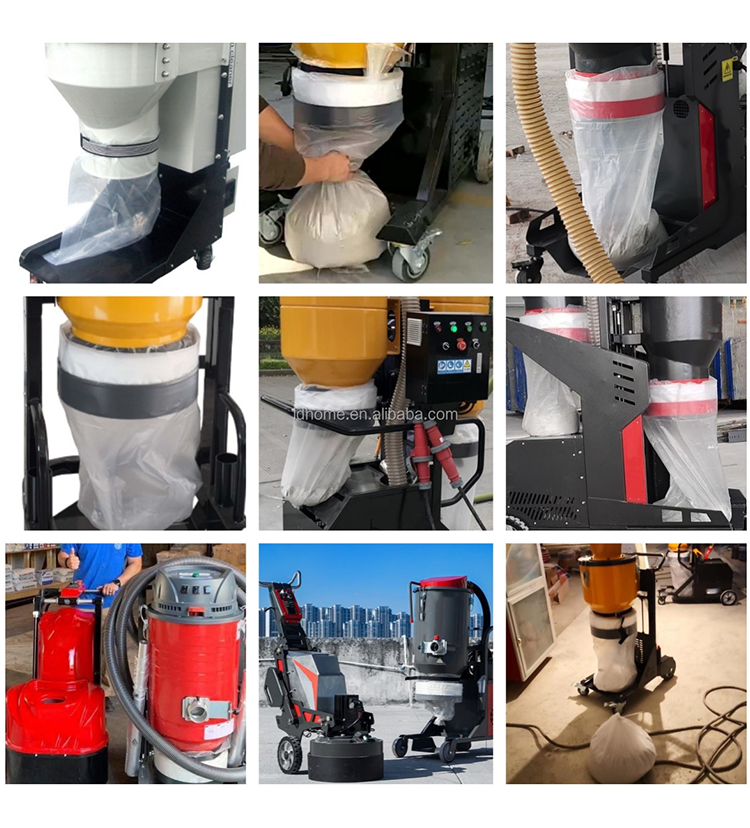 Customized Dust Extractor Collection Bags Black Industrial Vacuum Bag Continuous
