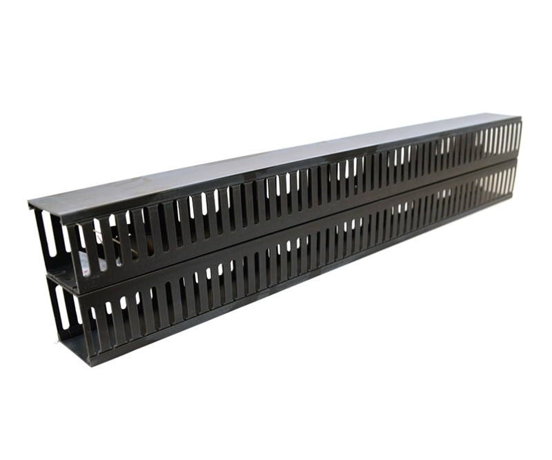 20U Patch Panel Cable Management , Vertical Mounting Rack Brush Panel With Fingers