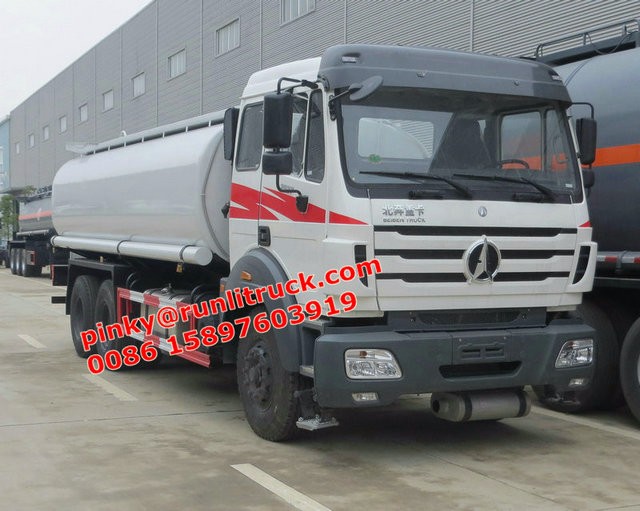 Beiben 10Wheels Fuel Tank Truck Oil Tanker Truck 25cbm 80km/H Max Speed