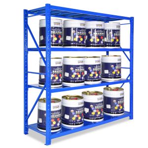 Reusable 3 Tier Metal Shelf For Display , Warehouse Storage Rack Shelf System