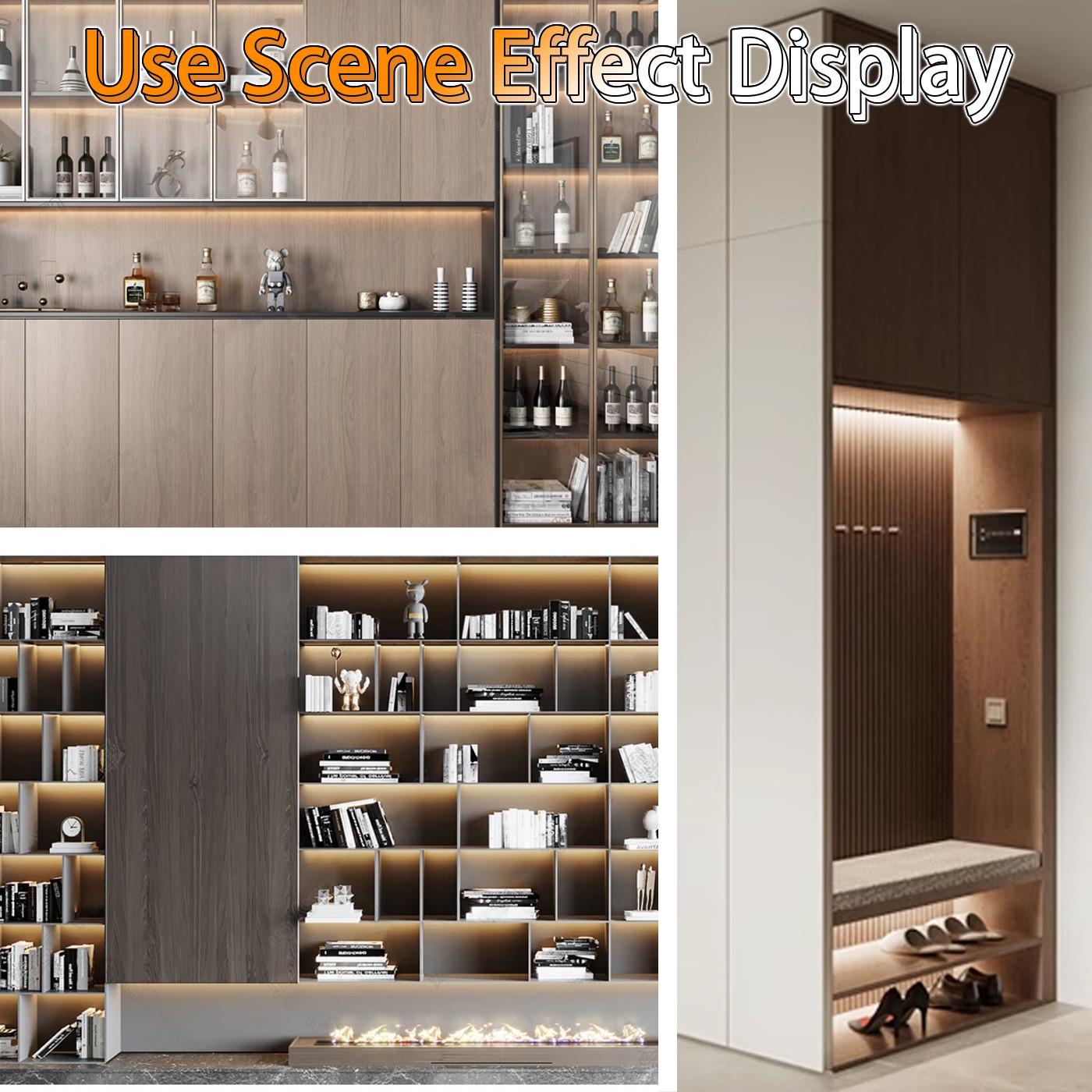 Welding-Free Cabinet Light Strip Embedded Layer Light Clothing And Shoes Wine Cabinet Induction Linear Light Strip