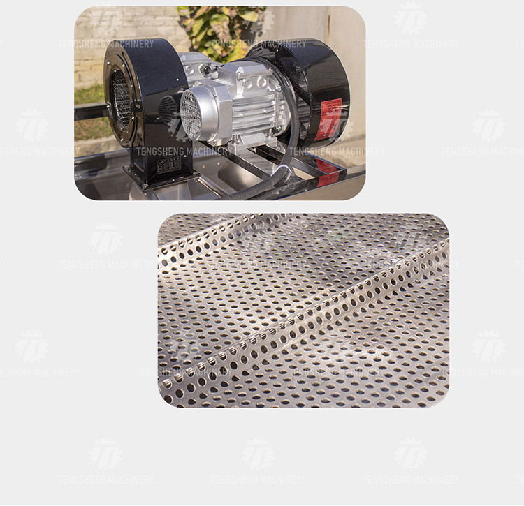 380V 4.25KW Fruit and vegetable air drying machine large vibrating air drying machine stainless steel vibration air dryi