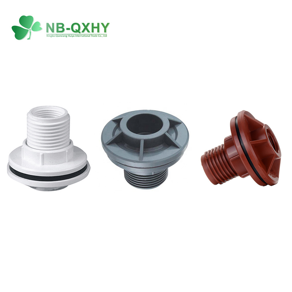 OEM Water PVC BSPT Thread Pipe Fitting Tank Connector Coupling