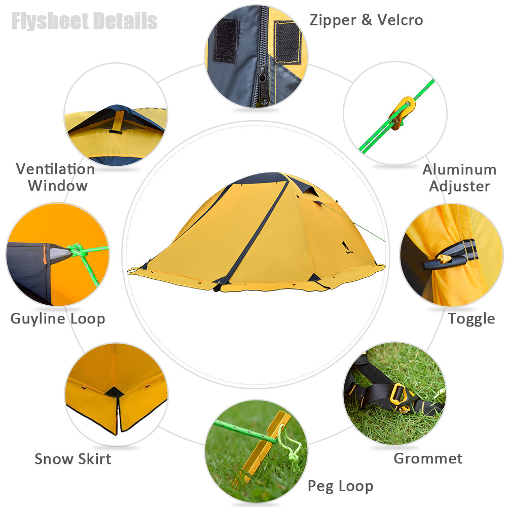 82x63 inches 210T Polyester Outdoor Camping Tent