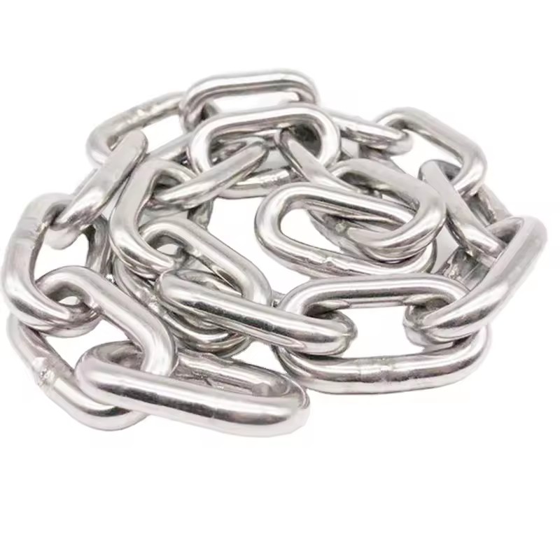 Polish SS201 SS304 Stainless Steel Lifting Chain DIN5685C DIN763 Rustproof