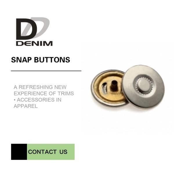 Sliver 26L & 32L 4 Part Clothing Snap Buttons , Promotional Press Stud Buttons