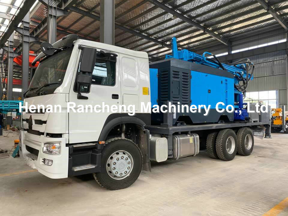 140mm - 350mm Aperture Water Well Drilling Rig 24T Lifting Force 350m Bore Depth