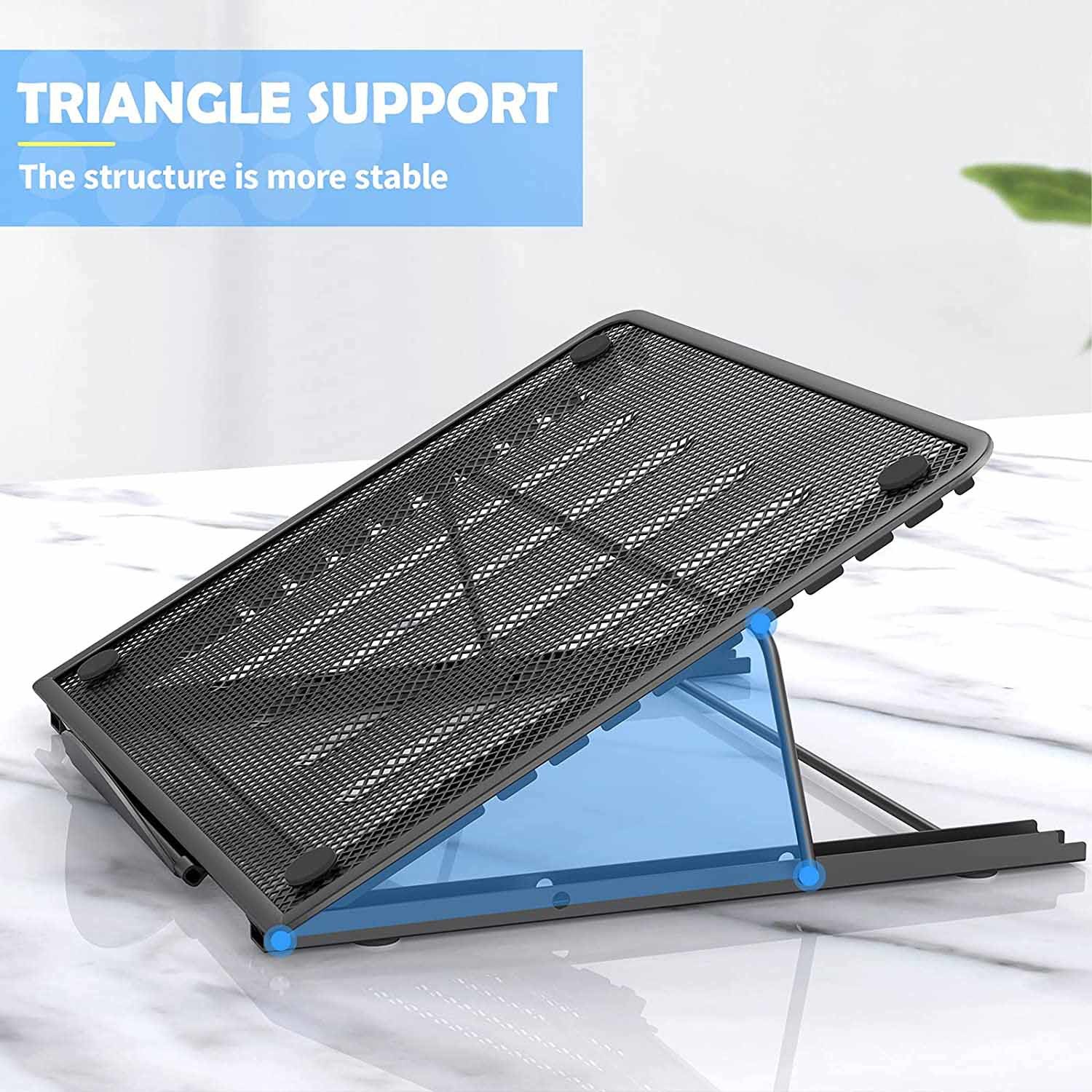 Custom Logo Portable Laptop Stand Foldable Height Adjustable 24cm