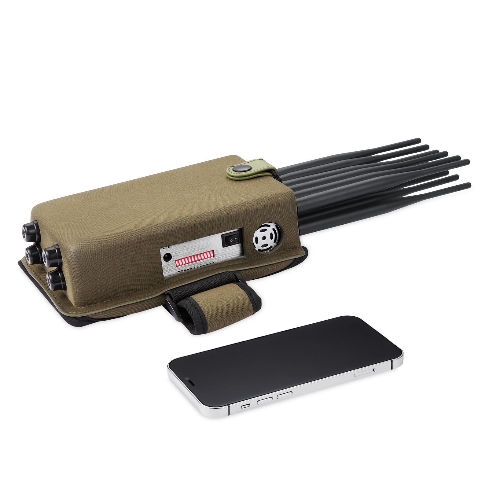 12 Antennas Full Bands Multifunctional Mobile Phone Signal Jammer Blocking All 2G.3G.4G.5G Cellphone Signals and GPSL1 WIFI Lojack Signals