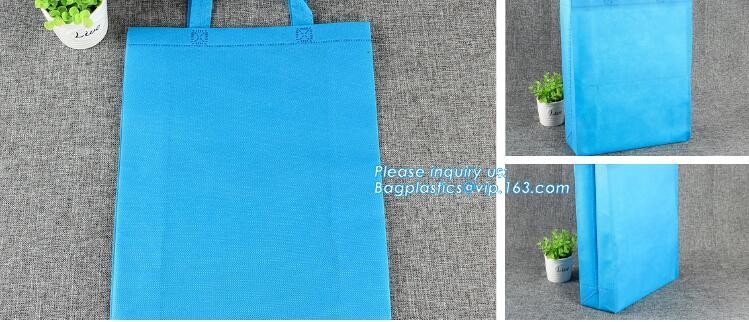 Eco friendly custom slogan laminated pp non woven bag with private logo, Home textile packaging non woven bag for bed sh