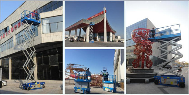 500kg factory Self Propelled Hydraulic Scissor Lift Table