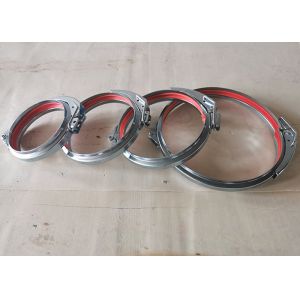  Quick Release Round Galvanized Duct Clamps With External Threads Manufactures