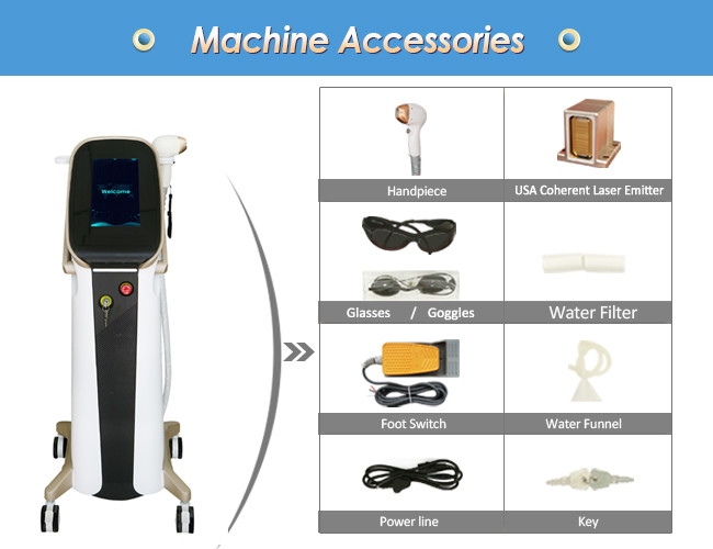 Micro Channel Alma 808nm Diode Laser Hair Removal Machine Full Body 1kw