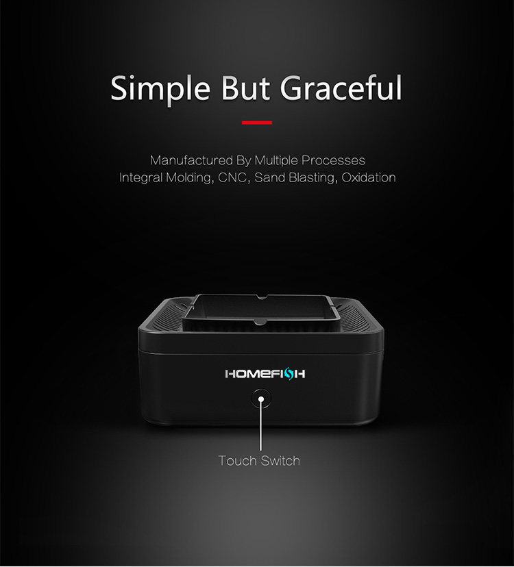 Homefish OEM 2023 Newest Purificador De Aire Portatil Purificateur Ions Negative Air Purifier For Car Home Ashtray Air Purifier