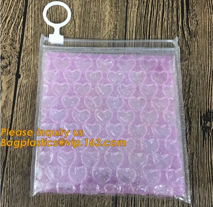 air mail metallic holographi rose gold bubble padded mailer / Zip lockkk bubble bag/ slider bubble bag,Holographic Factory