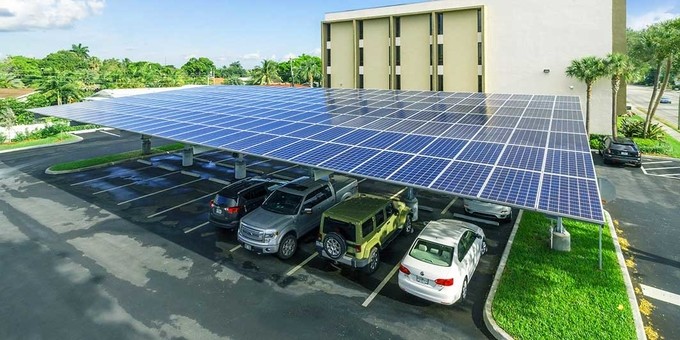 Hot dipped galvanized stainless steel solar pv mounting systems solar power parking lot solar bracket