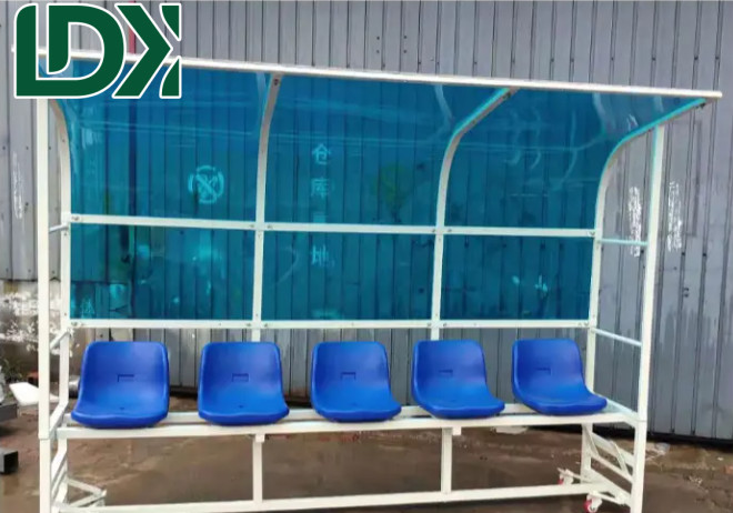 Customized Football Subs Bench Shelter Area Bench For Stadium Substitute Bench Football