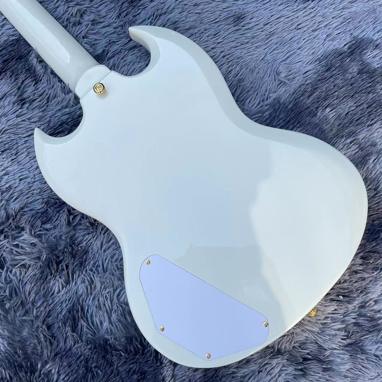 Custom 63 white Les Paul Custom SG body style Electric Guitar
