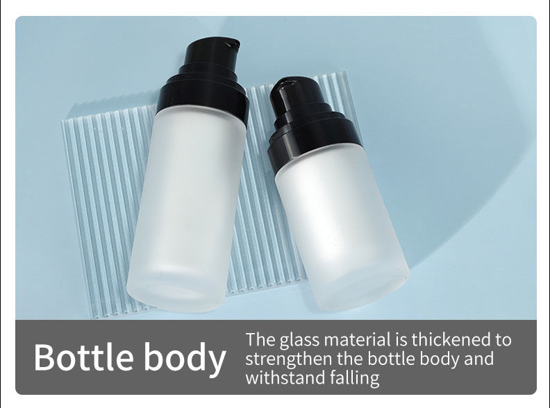 Skincare Cream Pump Bottle Transparent Round PET Bottles With Cap