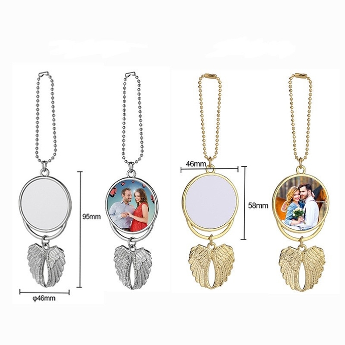 Sublimation Blanks Sublimation Angel Wings Hanging Ornament