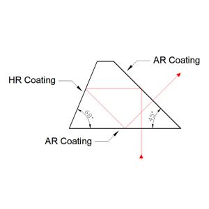 CVD ZnSe Schmidt Prism With Polycrystalline Crystal Structure