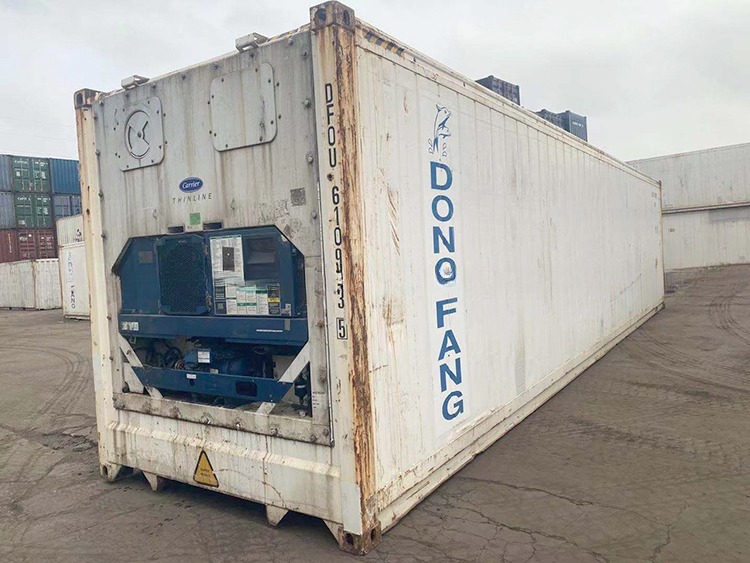 Used 20ft Refrigerated Reefer Cargo Container with External Dimensions 6058 x 2438 x 2591 mm