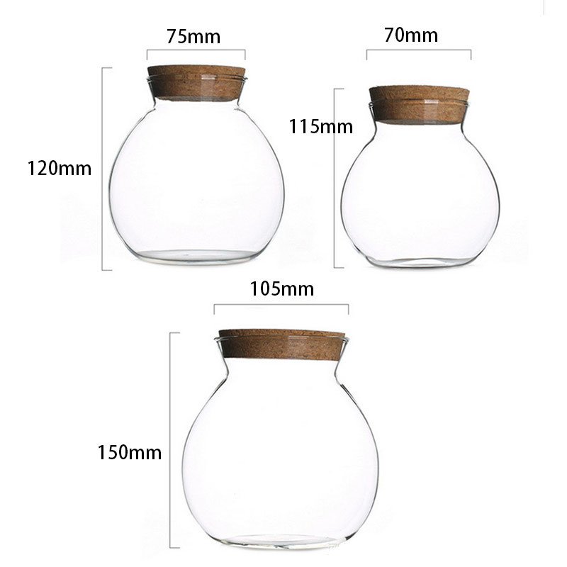 SGS Lead Free Borosilicate Glass Wide Mouth Storage Jars