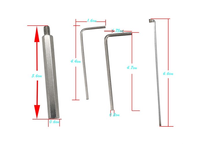 special positioning opening tool locksmith tools blade lock picks tools for ABUS CISA