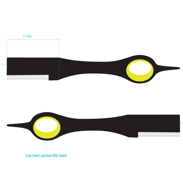 Eyebrow Hair Hand Shaving Razor Straight Edge Sharp Comfortable For Use