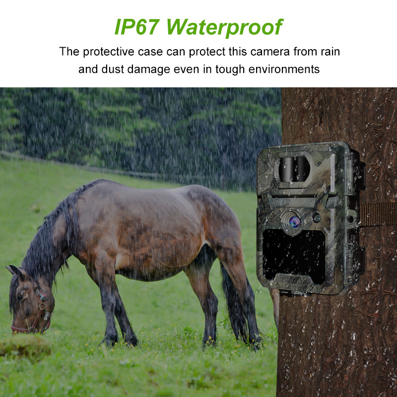 Hidden 2.4 Inch LCD 30MP Wildlife Hunting Camera PIR Sensitivity