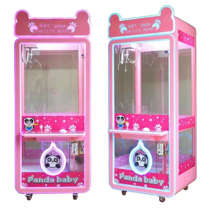 Claw Crane Machine Coin Operated Games Mini Plush Toy Vending Machine With Bill Acceptor