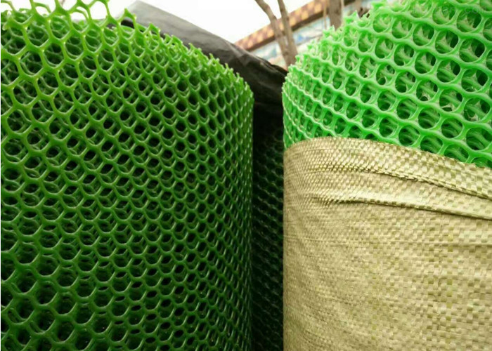 Flat 10x10mm Apeture Green Plastic Mesh Netting Hdpe For Fishing