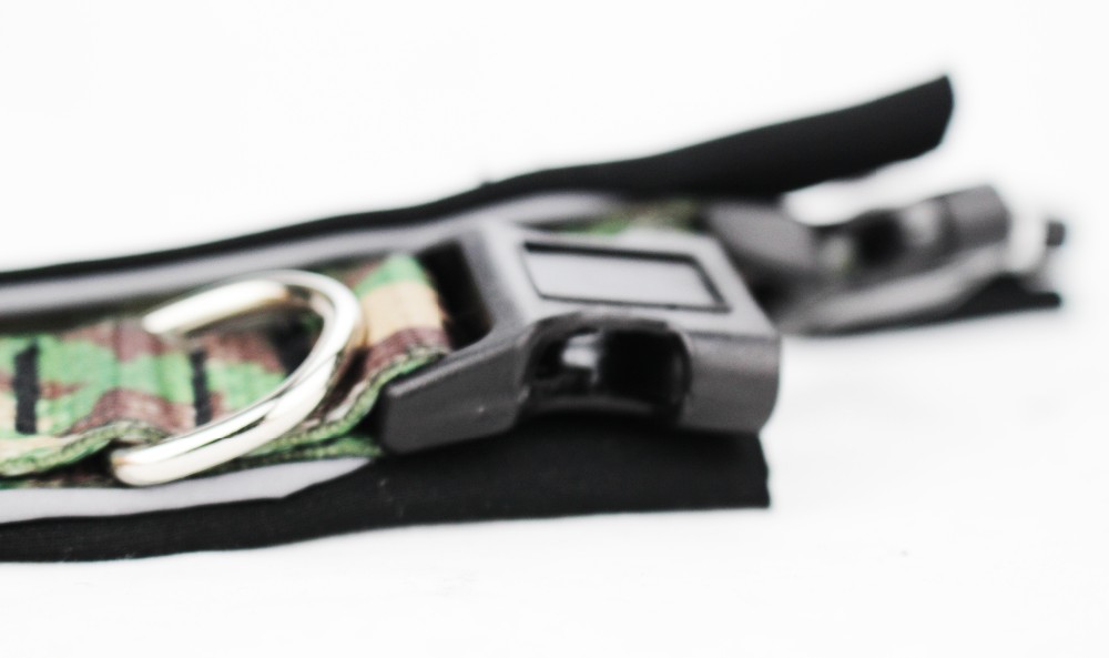 Camouflage Pattern Nylon Material Adjustable Dog Collar With Reflector