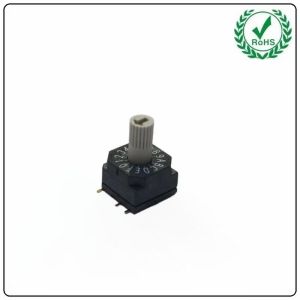 UL Mini Rotary Coding Switch 10mm * 10mm 100mA