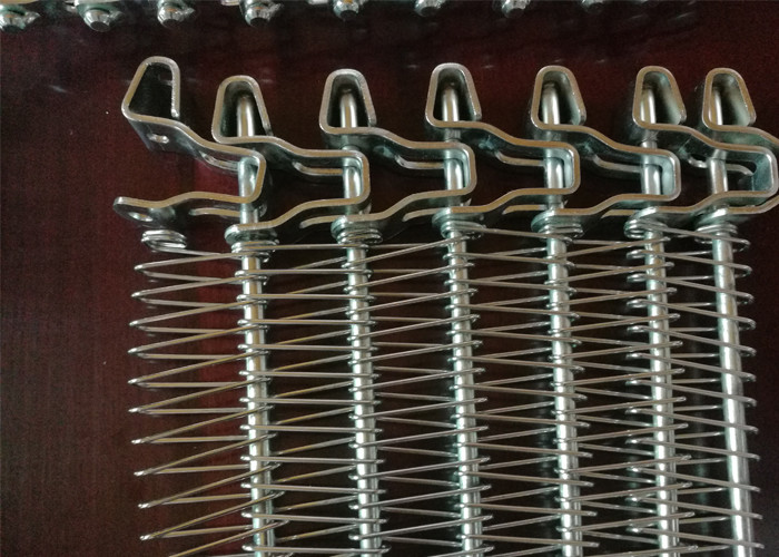 Customized Food Processing Spiral Mesh Belt Easy Clean Runs Smoothly Non Toxic