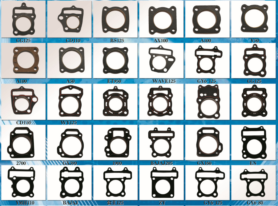 CG125 full set repair gasket ,motorcycle gasket for CG125 made in xingtai ,cylinder block and cylinder head