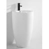 Buy cheap Unique One Piece Ceramic Sanitary Wares Pedestal Round Basin with Cleaning from wholesalers