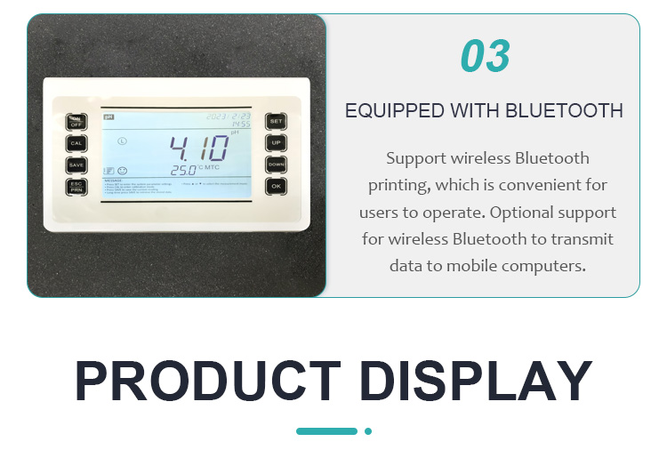 1mV Resolution Labrotary pH Meter with Accurate 0.1/0.01 pH Resolution and Precision