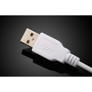 COMER acrylic u-shaped security counter display stand for tablet with alarm