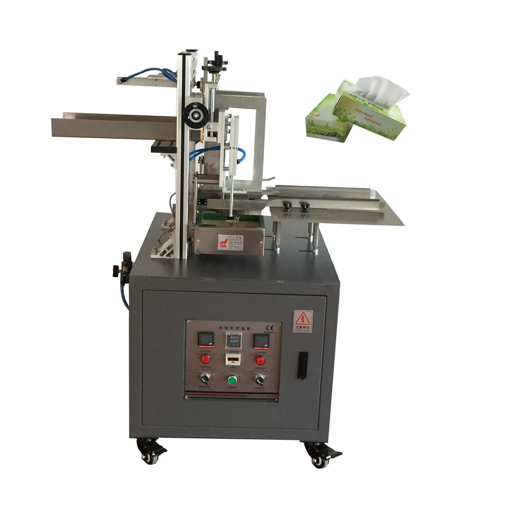 Semi Auto Small Facial Tissue Box Packing Machine 50Hz 220V